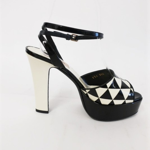 NEW Valentino Shiny Fever Platform Sandals - Picture 5 of 8